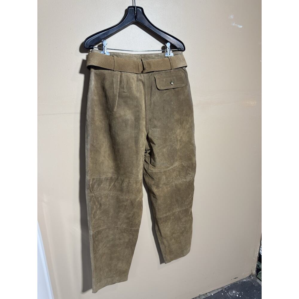 VTG Jones New York Womens 100% Genuine Leather Pants Size 14 Festival Primative - Picture 5 of 13